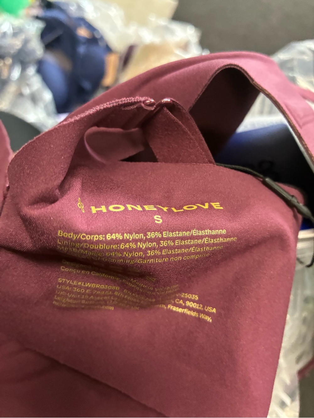 Women’s Honeylove LiftWear Crossover Bra SZ SM New NWT - Picture 6 of 6